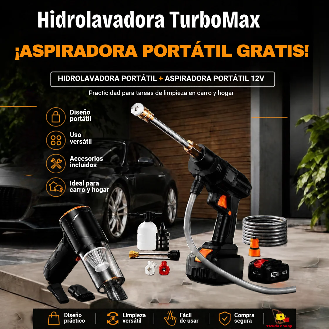 DUO HIDROLAVADORA + MINI ASPIRADORA